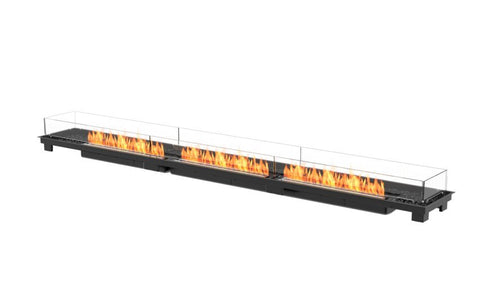 Ecosmart Fire Linear 130 Fire Pit Kit - Black Finish / Black Burner - ESF.B.FPK.L.130.B